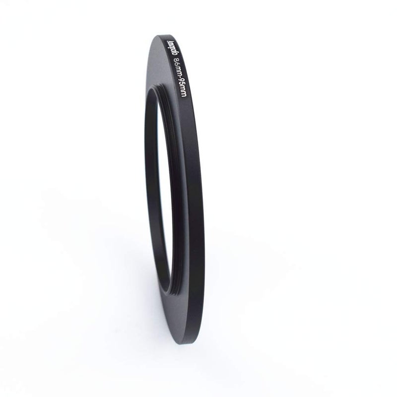 Amopofo 86mm-95mm Metal Ring/86mm to 95mm Step-Up Ring for Filters,Made of CNC Machined with Matte Black Electroplated Finish,Compatible with All 86mm Camera Lenses & 95mm Accessories - Image 2